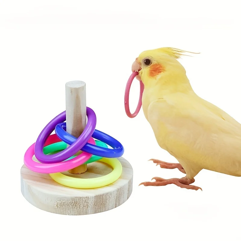 Mainan cincin burung bayan int - Gymnastic Ring Wood ulasan dan harga